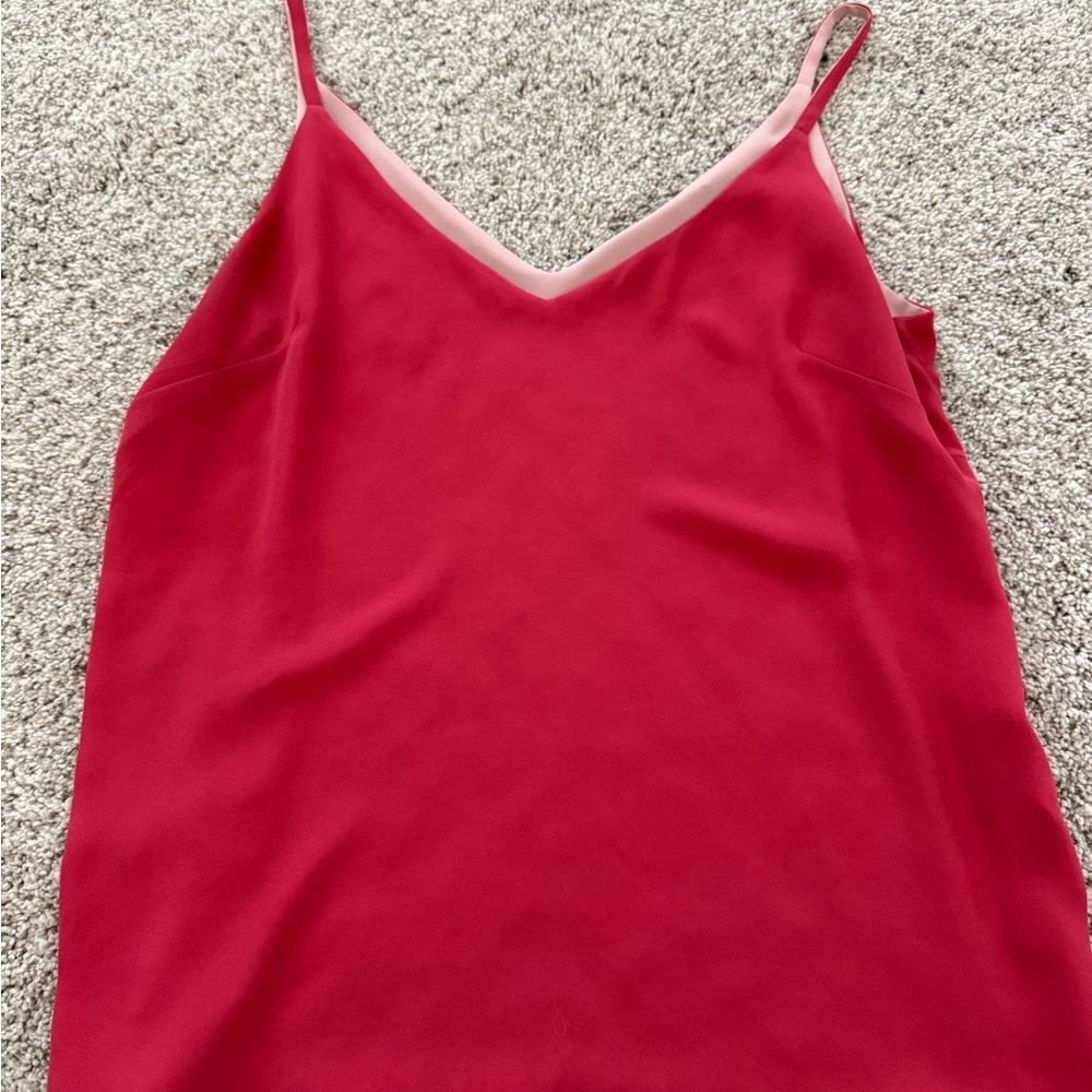 White House Black Market reversible pink camisole